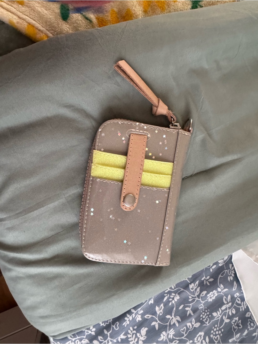 Consuela Taupe Star Zip Wristlet - Picture 2 of 3